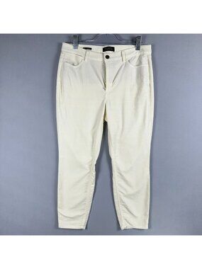 Talbots Curvy Jegging Jeans Womens Size 12Petites Ivory Flawless Five Pocket Pet
